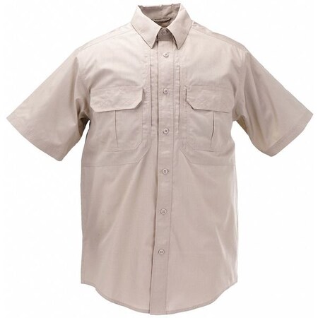 5.11 Military Shirt, 35% Cotton, 65% Polyester, Button, 4 Pocket(s), Khaki, M 71175ABR-162-M