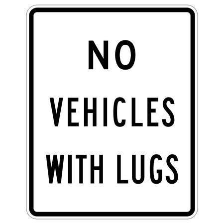 Sign Solutions Usa Traffic Sign, 24 in Width, Aluminum Sign, Vertical Rectangle DUS10DWT2430R5-5