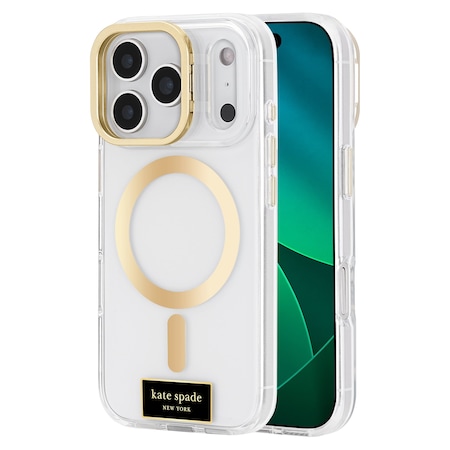 Kate Spade Protective Magsafe Case With Stand For Apple Iphone 17 Pro - Icon Clear KS057326