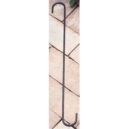 Village Wrought Iron 18 in. S-Hook with 1.5 in. Openings - Black SH-18-B