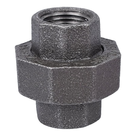 Prosource Pipe Union, 1/2 in, Threaded, Malleable Iron, 40 Schedule, 300 PSI Pressure 34B-1/2B