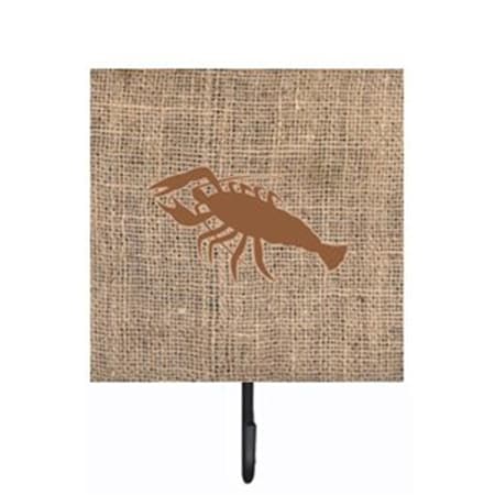 Carolines Treasures Lobster Burlap and Brown Leash Or Key Holder BB1028-BL-BN-SH4