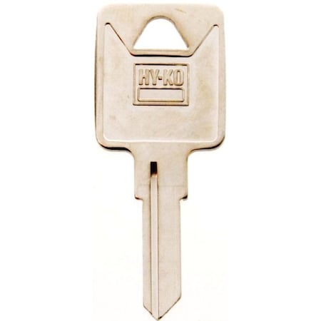Hy-Ko Key Blank, Brass, Nickel, For: Trimark Cabinet, House Locks and Padlocks 11010TM6