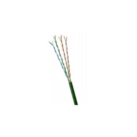 Cable Wholesale Bulk Slim Cat6 Green Ethernet Cable, 28AWG Stranded Copper, UTP, Spool, 1000 foot 10X8-851MH
