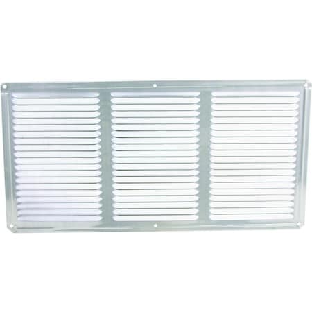 Master Flow Undereave Vent, 8 in L, 16 in W, 65 sq-ft Net Free Ventilating Area, Aluminum, Mill EAC16X8