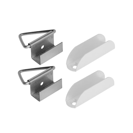 M-D Building Products Aluminum 3.93 in. W X 6.29 in. L Screen Top Hanger 2 pk 58683