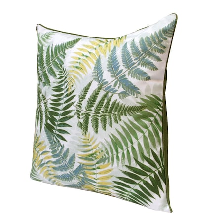 Homeroots Set of Two 20" Green and Yellow Throw Pillows, 2PK 534298