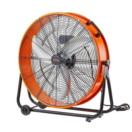 Vevor Drum Fan 24 Inch High Velocity Industrial Use 3-Speed 8600CFM for Warehouse HIFANXDRUM24