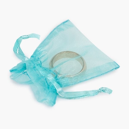 Nashville Wraps Aqua Blue Organza Favor Bags, 2x2.5, 10PK B01835