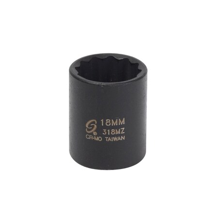 Sunex 3/8 inDr18Mm 12Pt Mtr Std Imp Sc 318MZ