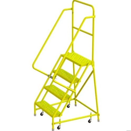 Tri-Arc Step4 Steel Rolling Ladder, W/24"Wx10"D KDSR104246-Y