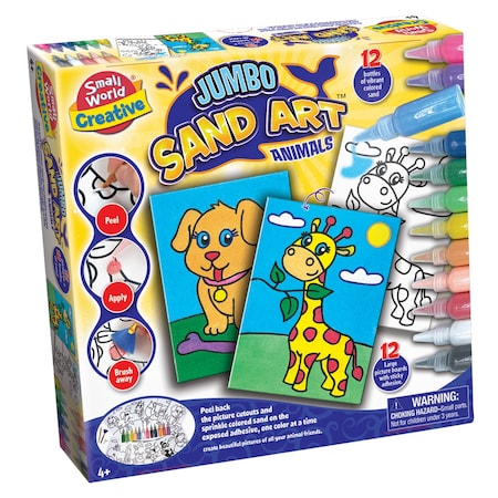 Small World Toys Jumbo Sand Art Animals 9721621