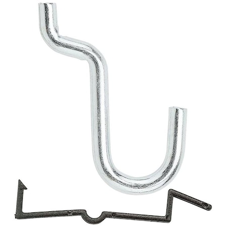 National Hardware Peg Hook, 5/8 in, 1/4 in Opening, Steel, Zinc N180-017