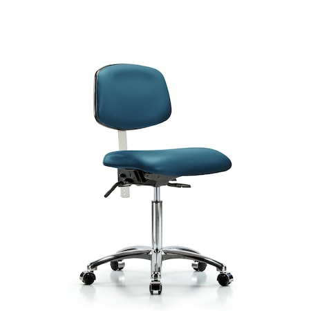 Blue Ridge Ergonomics Vinyl Clean Room Chair BR-NCR-VMBCH-CR-T1-A0-NF-CC-8801