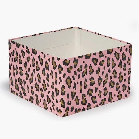 Nashville Wraps Lipstick Leopard Box Base, 8x8x5, 25PK GBB08LPL