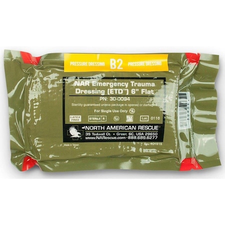 Zoll Mobilize Trauma Dressing, Sterile, Green 8911-000120-01