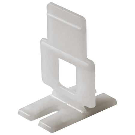 Qep LASH Flat Slotted Clip, 1 in L, 1/16 in Thick, Nylon, White, 100/BAG, 100PK 99730