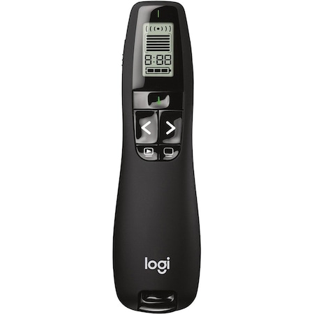 Logitech Presenter, Green Laser, 100' Range, 1-1/2"x5-1/4"x1" , BK 910001350