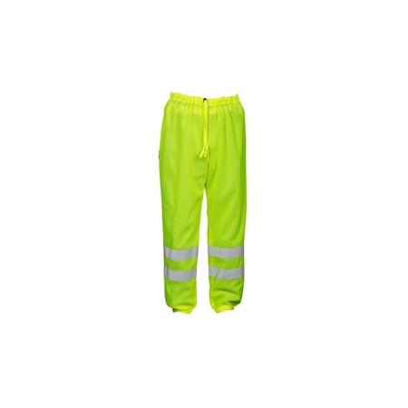 Kishigo High-Visibility Pants, Mesh Pants, Lime 3108-S-M