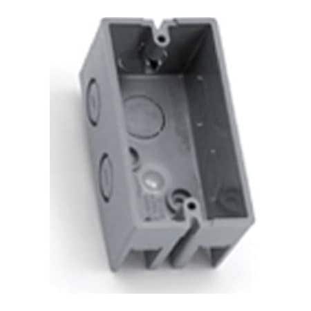 Abb Electrical Box, 12 cu in, Handy Box Type, 1 Gang B112HBR