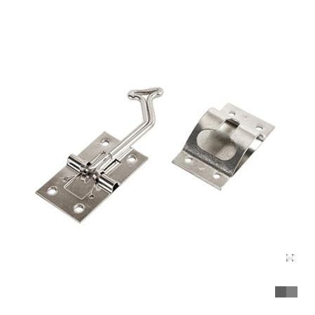 Rv Designer ENTRY DOOR HOLDER - STAINLESS STEEL - 45 DEGREE - SELF CLOSING E275