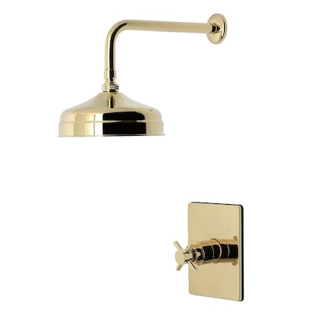 Kingston Brass Single-Handle Pressure Balanced Shower Faucet, Polished Brass KB6342DXSO