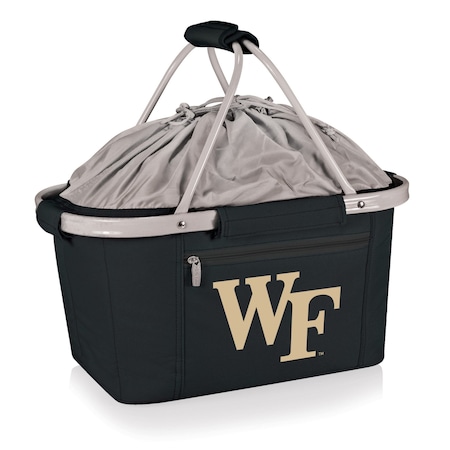 Picnic Time Family Of Brands NCAA Wake Forest Demon Deacons Metro Shopping Basket - Insulated Picnic Basket 645-00-175-614-0