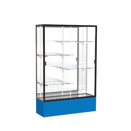 Ghent Spirit Floor Display Case 48x72x16, Mirror, Bronze 374MB-BZ-RY