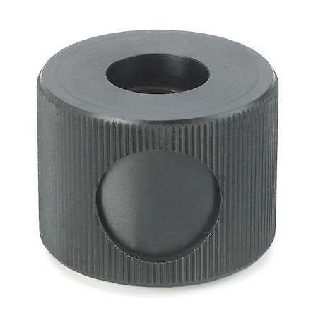 Morton Button Thread Nut, Knurled Style, M12 Thread Size, 38mm Width, 28.5mm Overall Height KN-712