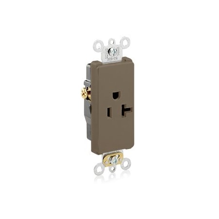 Leviton Commercial Grade Decora Receptacle, 20 Amp, 125 Volt 16351