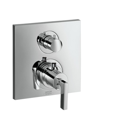 Axor Citterio Thermostatic Trim with Volume Control and Diverter in Chrome 39720001