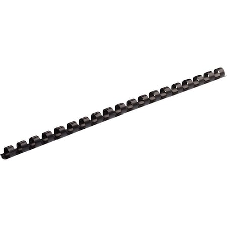 Fellowes SPINES, COMBND, 1/4in, BK, 100CT, 30PK 52366