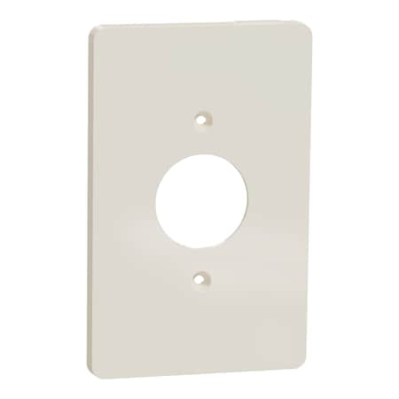 Square D Cover Frame, X Series, for Socket-Outlet, Number of Gangs: 1 Plastic, Matte Finish, Light Almond SQWS422001LA