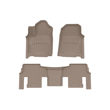 Weathertech Tan, Front and Rear FloorLiner HP 451704-1-5IM