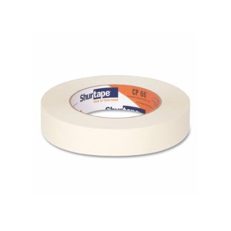 Shurtape CP 66 Contractor Grade High Adhesion Masking Tape, 24 mm W, 60 yd L roll, Natural, 36PK 689-120077