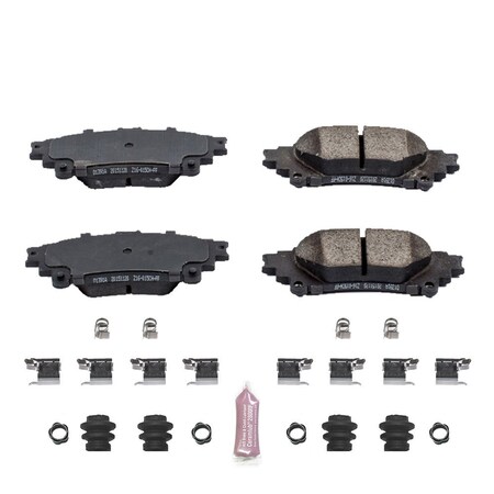 Powerstop Z23 Evolution Sport Carbon Fiber-Ceramic Brake Pads with Hardware Z23-1391A