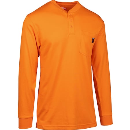 Pip AR/FR Dual-Certified Long Sleeve Henley, 10.6 cal/cm2 385-FRHN-(OR)-5X