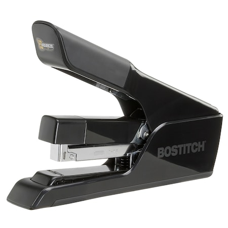 Bostitch EZ Squeeze 75-Sheet Flat Clinch Stapler, Reduced Effort, Black B875