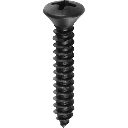 Auveco #8 X 1 PHIL OVAL HEAD T. S. BLACK OXIDE, 100PK 10167