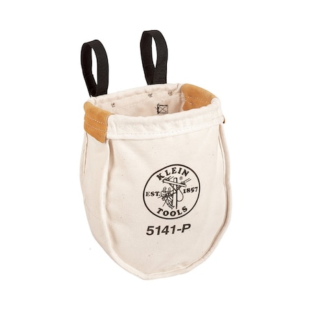 Klein Tools Tool Pouch, Tan, Canvas, 2 Pockets 5141P