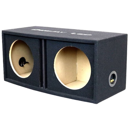 Deejay Led Double Heavy Duty 12-in Tuned Ported Round Woofer Empty Car Speaker Box 2X12ROUNDVENTED
