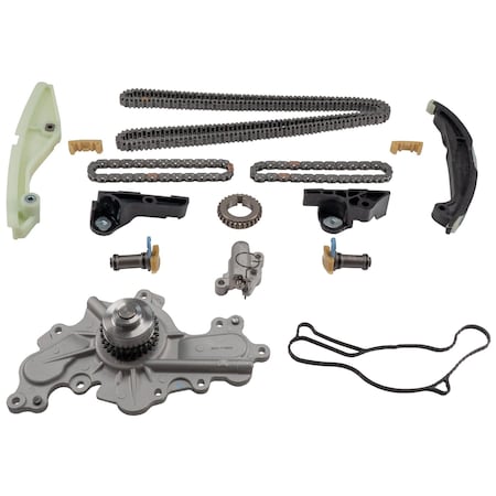 Melling Engine Timing Chain Kit With Water Pump, 3-1049SAHWP