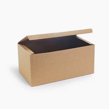 Nashville Wraps Recycled Kraft Pinstripe 1 Piece Gift Boxes, 12x6x6, 50PK KG10