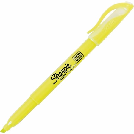 Sharpie Highlighter, Chisel Tip Fluorescent Yellow PK12 27025