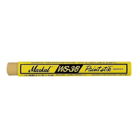 Markal Paint Crayon, Medium Tip, Yellow Color Family, 12 PK 82421