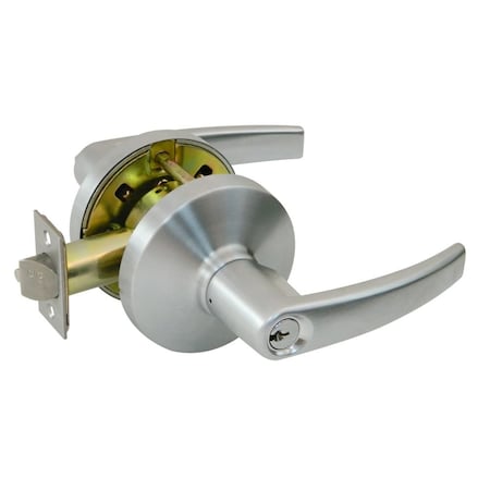 Pamex Entry Grade 1 Cylindrical Lock with Alameda Lever Satin Nickel Finish FYHP0C