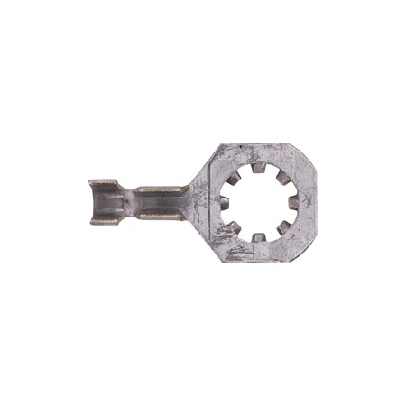 Auveco 16-14 Gauge 1/4in Stud Universal Wire Terminal, 10PK 21401