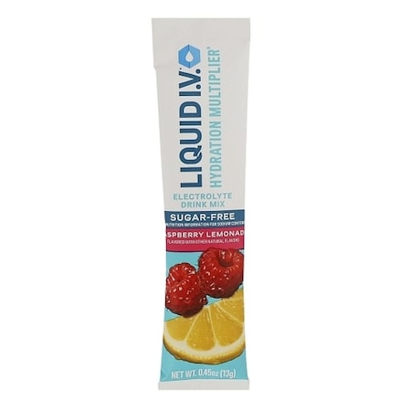 Liquid I.V. Raspberry Lemonade Hydration Multiplier Electrolyte Drink Mix, 1.37 Ounce, 48PK LVM-0313