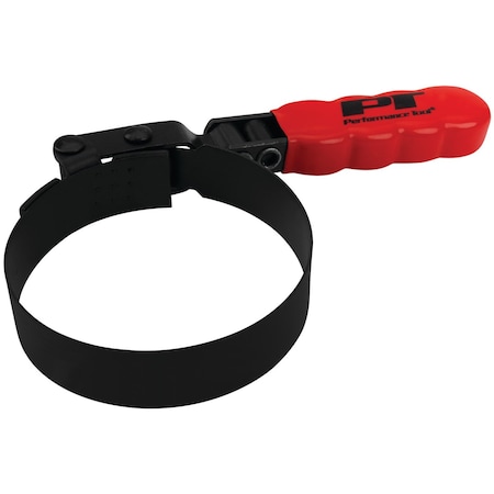 Perform Tool Oil Filter Wrench Fits Spin On Type Filters; Band Type; 31/2 To 37/8 In Size; Vinyl Grip Handles W54047