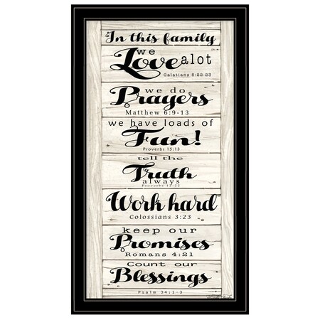 Homeroots In this Family 2 Black Framed Print Wall Art 404797